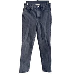 Madewell The Perfect Vintage Jean Straight Off Black Casual 25